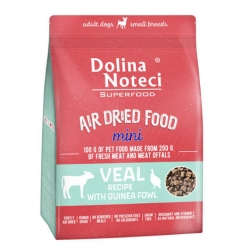 DOLINA NOTECI SUPERFOOD AIR DRIED FOOD Dolina Noteci Superfood MINI danie z cielęciny z perliczką karma suszona dla psa 1 kg